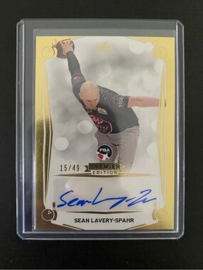2023 Leaf PBA Premier Edition Sean Lavery-Spahr Autograph Card /49
